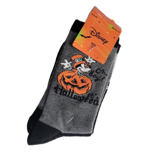 Disney 3 Pair Mickey Mouse and Friends Halloween Crew Socks - Picture 1 of 5